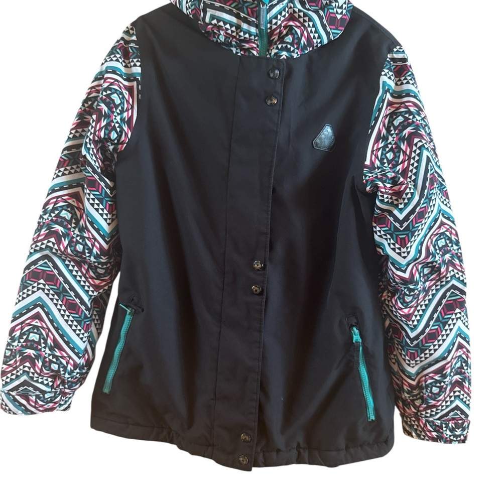 Aperture Woman’s Sz Large Waterproof Full ZipTechnical Snowboard Hooded Jacket